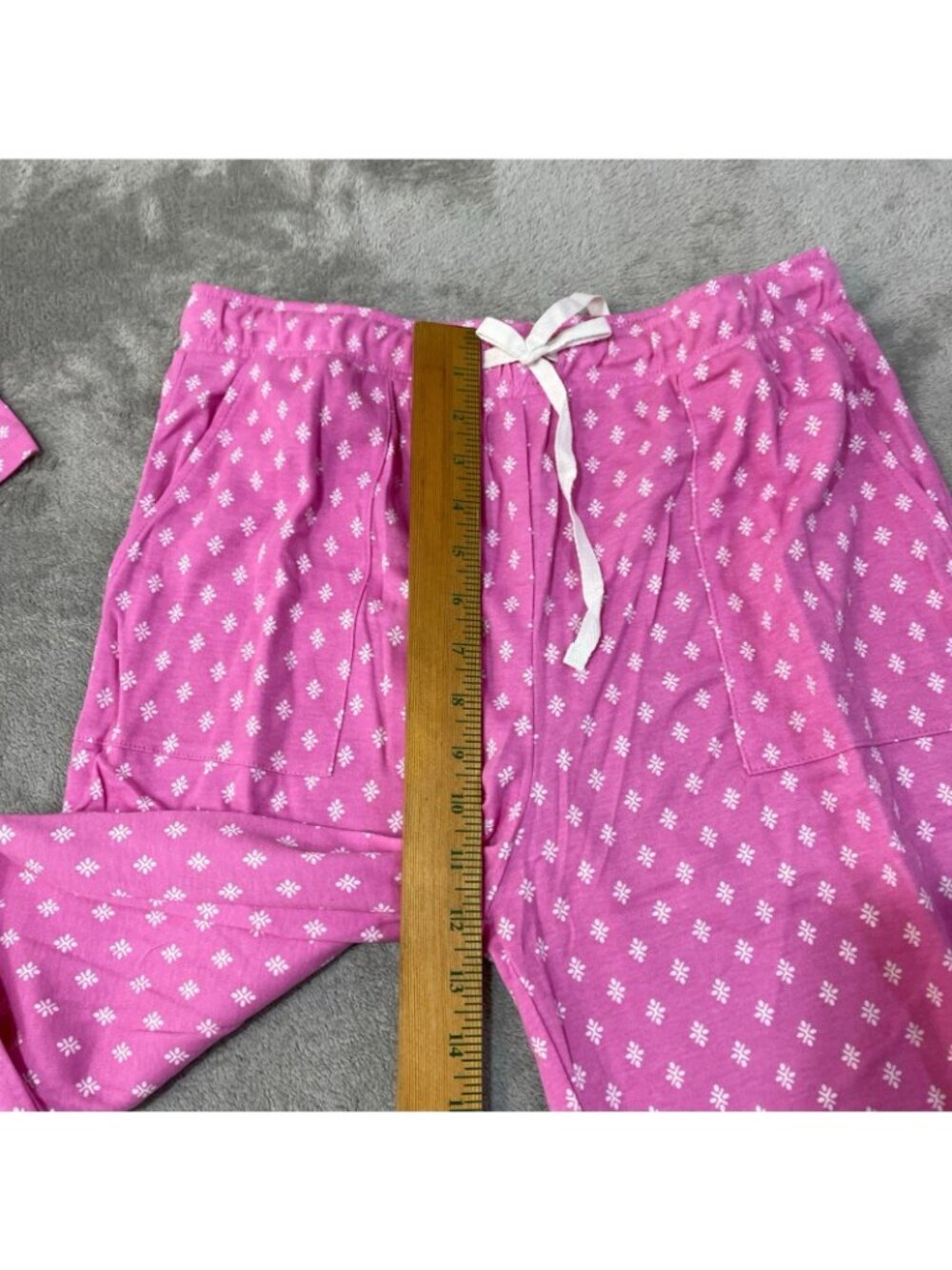 NWT Karen Neuburger Women's M Pajama Set Pink 2-Piece Cotton Blend H2125 - Picture 6 of 13
